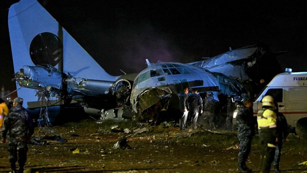 Death toll rises to 20 in Bolivia military plane crash