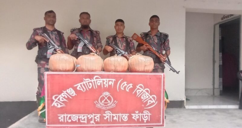 Smuggled hemp seized at Habiganj border