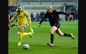 Alessia Russo double for England sparks Women’s World Cup qualifying win against Ukraine