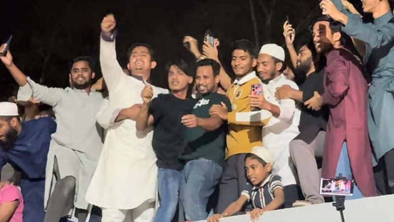 NCP’s Sarjis Alam sparks controversy after chanting slogans inside Sylhet shrine