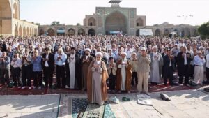 Iranians hold Eid prayers as Mideast war rages