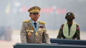 Myanmar junta chief sworn in as president
