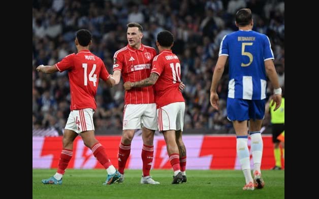 Comical own goal gives Nottingham Forest edge in hard-fought draw at Porto