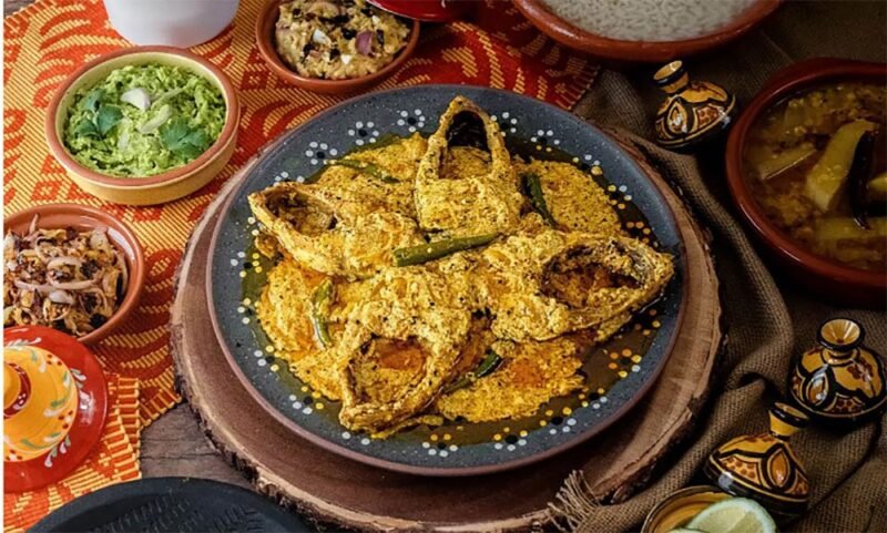 Hilsa Fish with Mustard Gravy