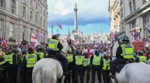 Forty-three arrests after enormous £4.5m police operation keeps rival protests apart