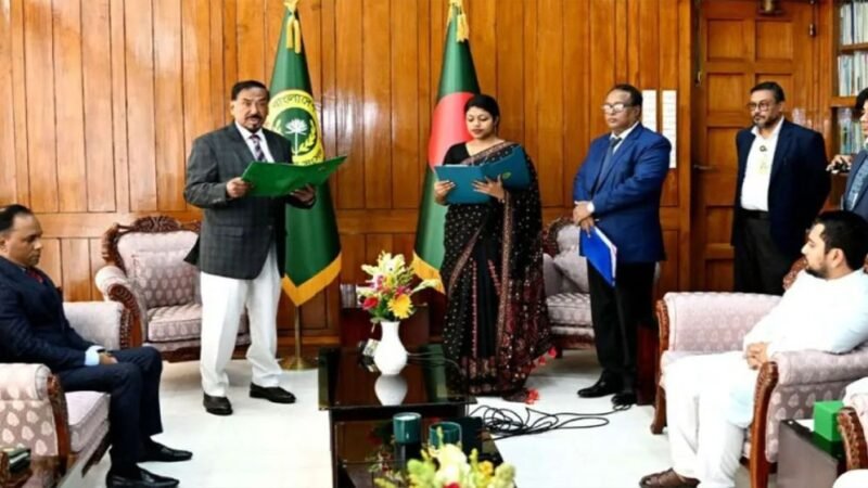 Nusrat Tabassum takes oath as reserved seat MP