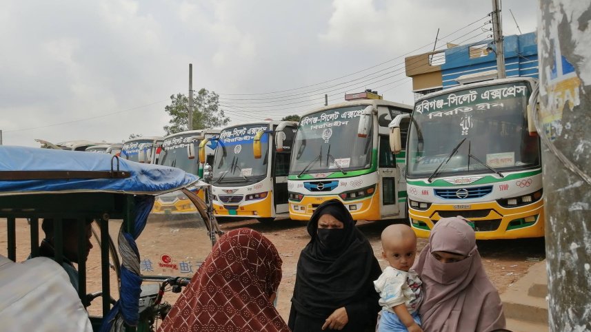 Commuters continue to suffer as bus strike on Habiganj-Sylhet routes enters second day