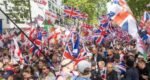 Tens of thousands descend on London for rival protests