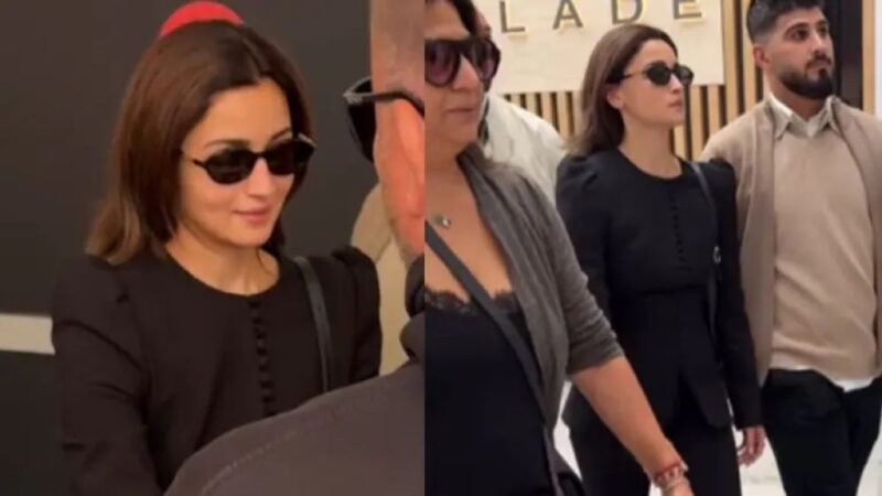 Alia Bhatt stuns in monochrome outfit as she arrives at Cannes Film Festival 2026