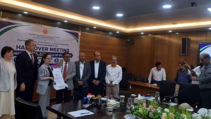 China’s Sinovac donates 380,000 doses of polio vaccine