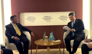 Kazakh PM meets Tarique Rahman
