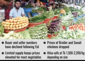 Veggies get costlier, chicken cheaper in Sylhet