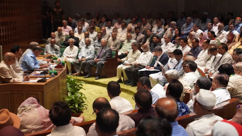 PM Tarique chairs BNP parliamentary party meeting at Sangsad Bhaban