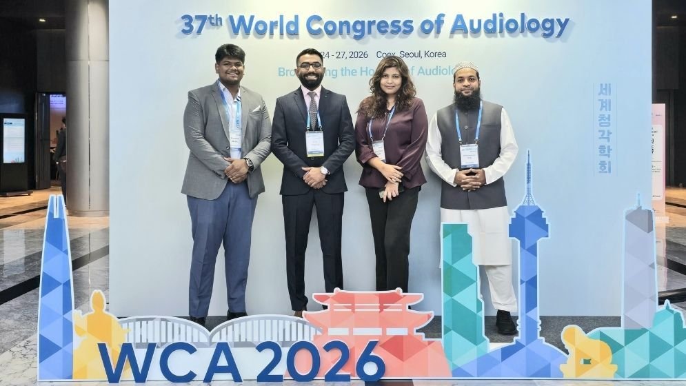 Toufiq Abir makes debut presentation at global hearing health congress