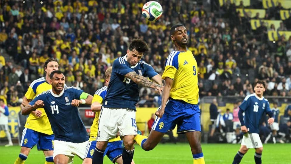 Greece spoil Sweden’s pre-WC party with 2-2 friendly draw