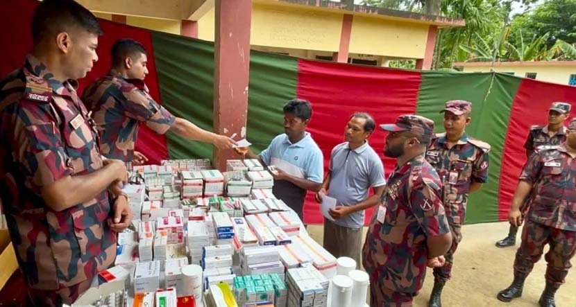 46 BGB stands by flood victims with medical camp