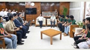Int’l Olympiad Association Gold medal-winning students call on PM Tarique Rahman