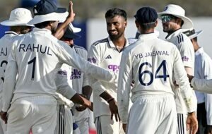India close on victory in first Test against Sri Lanka
