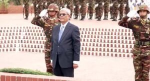 Newly-elected Prez pays tribute at National Memorial