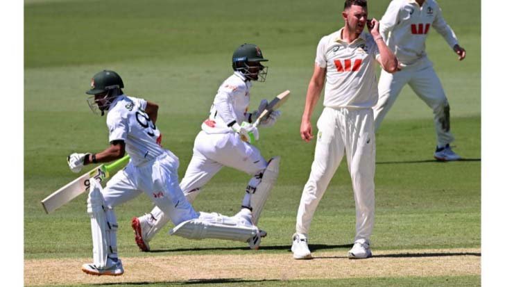 Tanzid makes history as Bangladesh dominate first Australia Test
