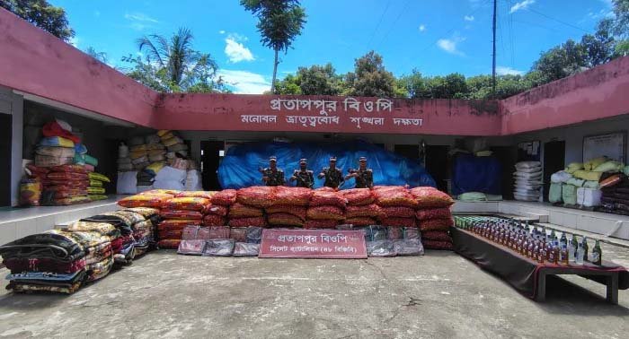 BGB seizes Indian onions, liquor worth Tk 60.63 lakh in Sylhet