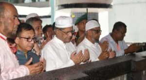 President visits Shah Jalal Shrine