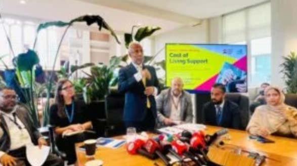 School uniform grants, council tax relief and other support schemes expanded as Mayor Lutfur Rahman announces new measures at media briefing: