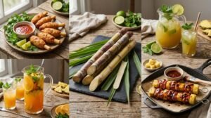 Cooking with sugarcane