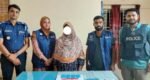 Female drug trafficker arrested with 630 Yaba tablets in Sunamganj