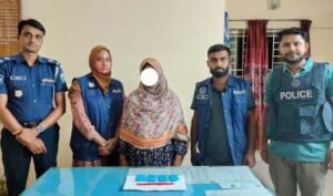 Female drug trafficker arrested with 630 Yaba tablets in Sunamganj
