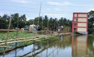No road in 50 years, villagers rely on risky bamboo bridge in Sunamganj