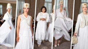 Maheen Khan showcases muslin on the London Runway