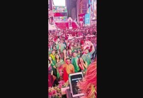 Durga Puja at Times Square